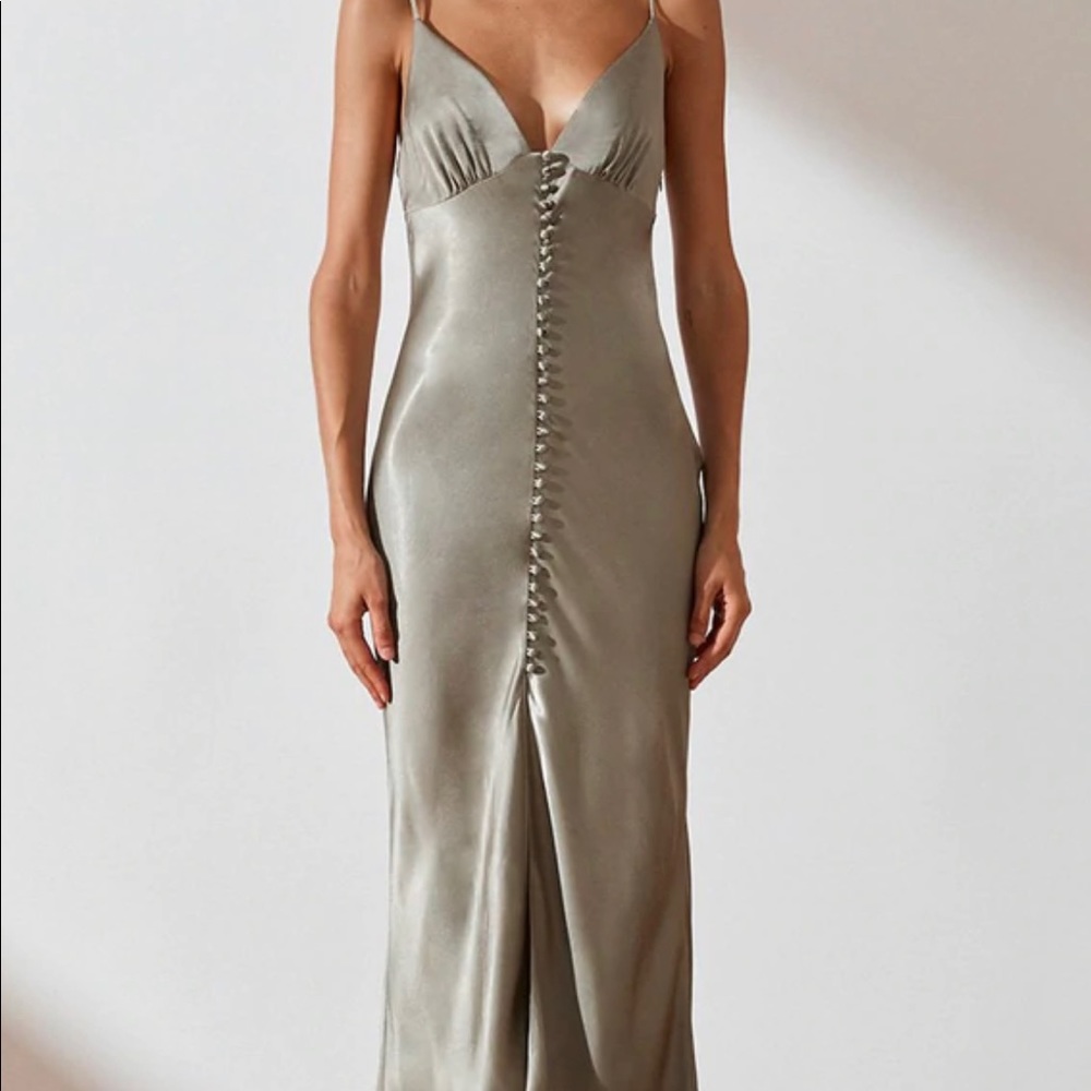 Never worn SHONA JOY LA LUNE BIAS SLIP in sage